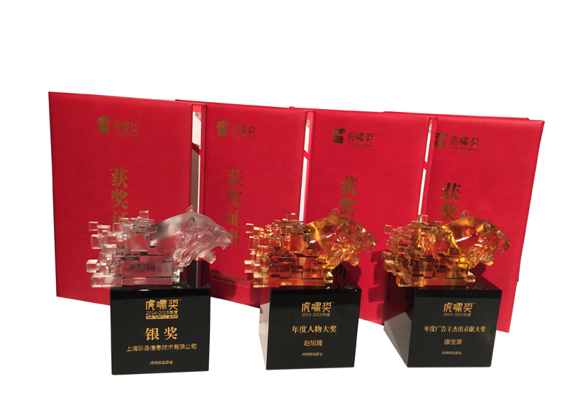 珍島集團獲獎證書及獎杯