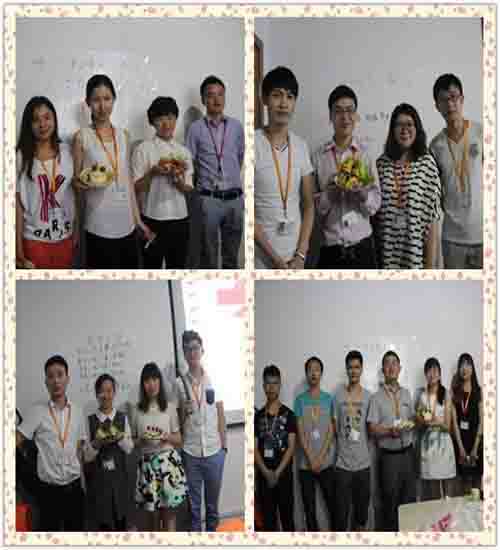 壽星小組展示勝利的果實